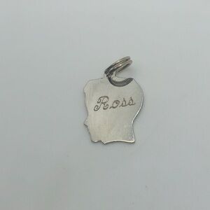 Vtg Sterling Silver Boy Silhouette Charm / Mini Pendant .7”